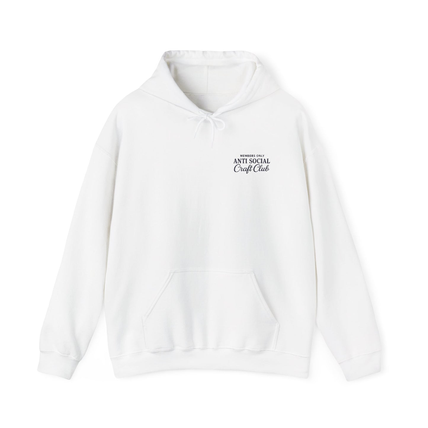 Anti Social Craft Club Embroidered Hoodie