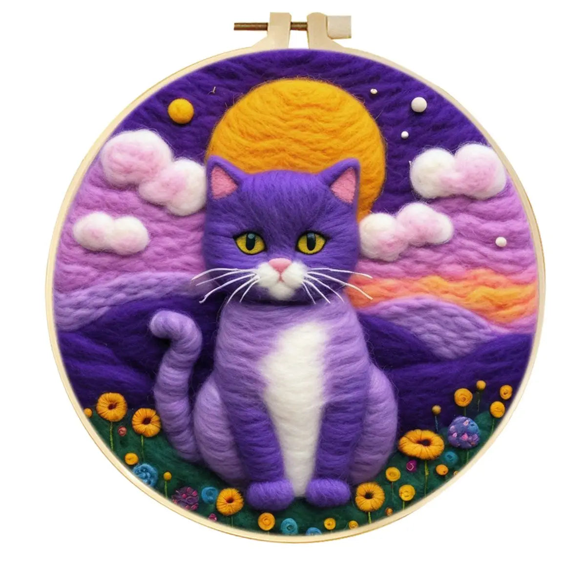 Solpaw – Purple Sunset Cat Needle Felting Kit