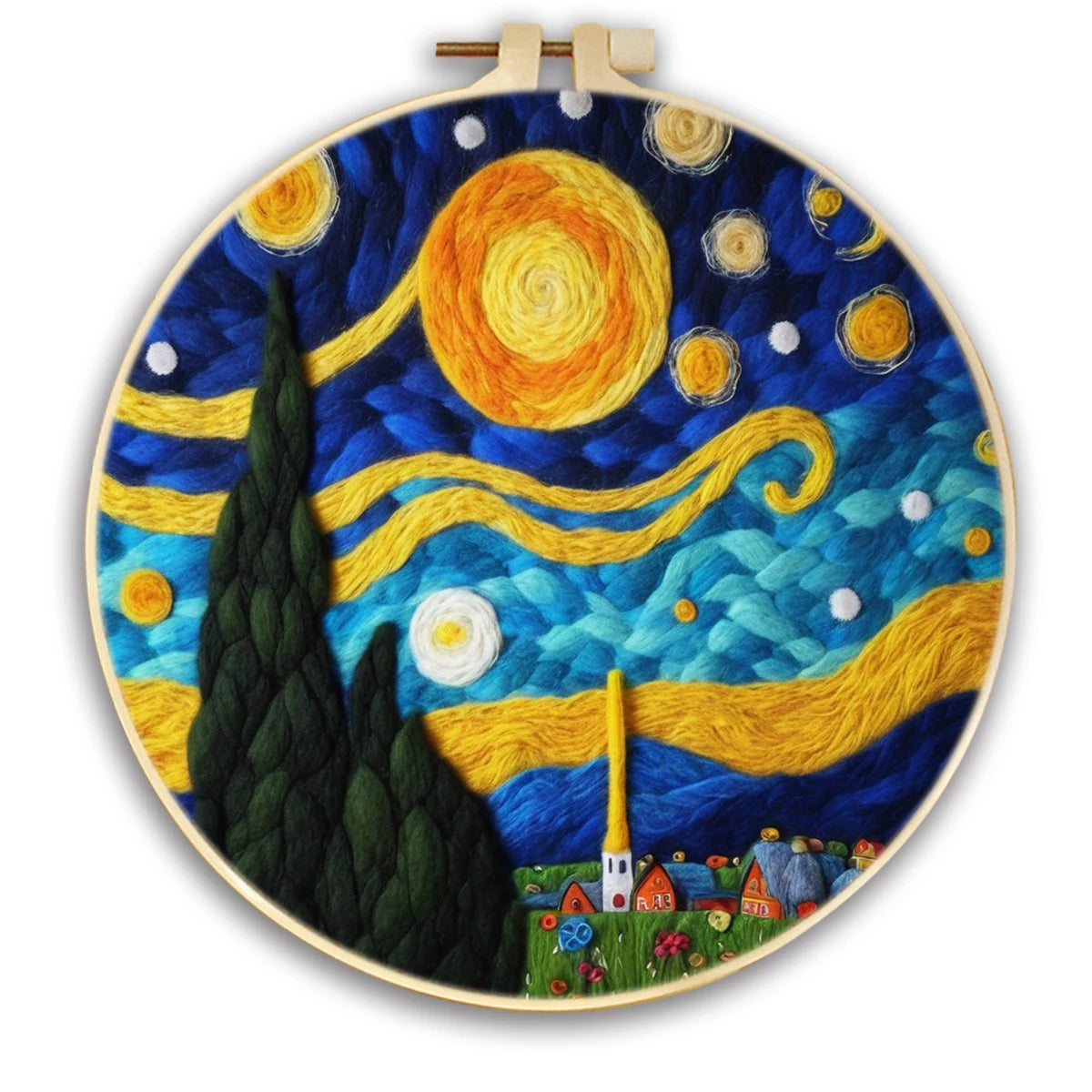 Starry Woolscape – Van Gogh Inspired Needle Felting Kit