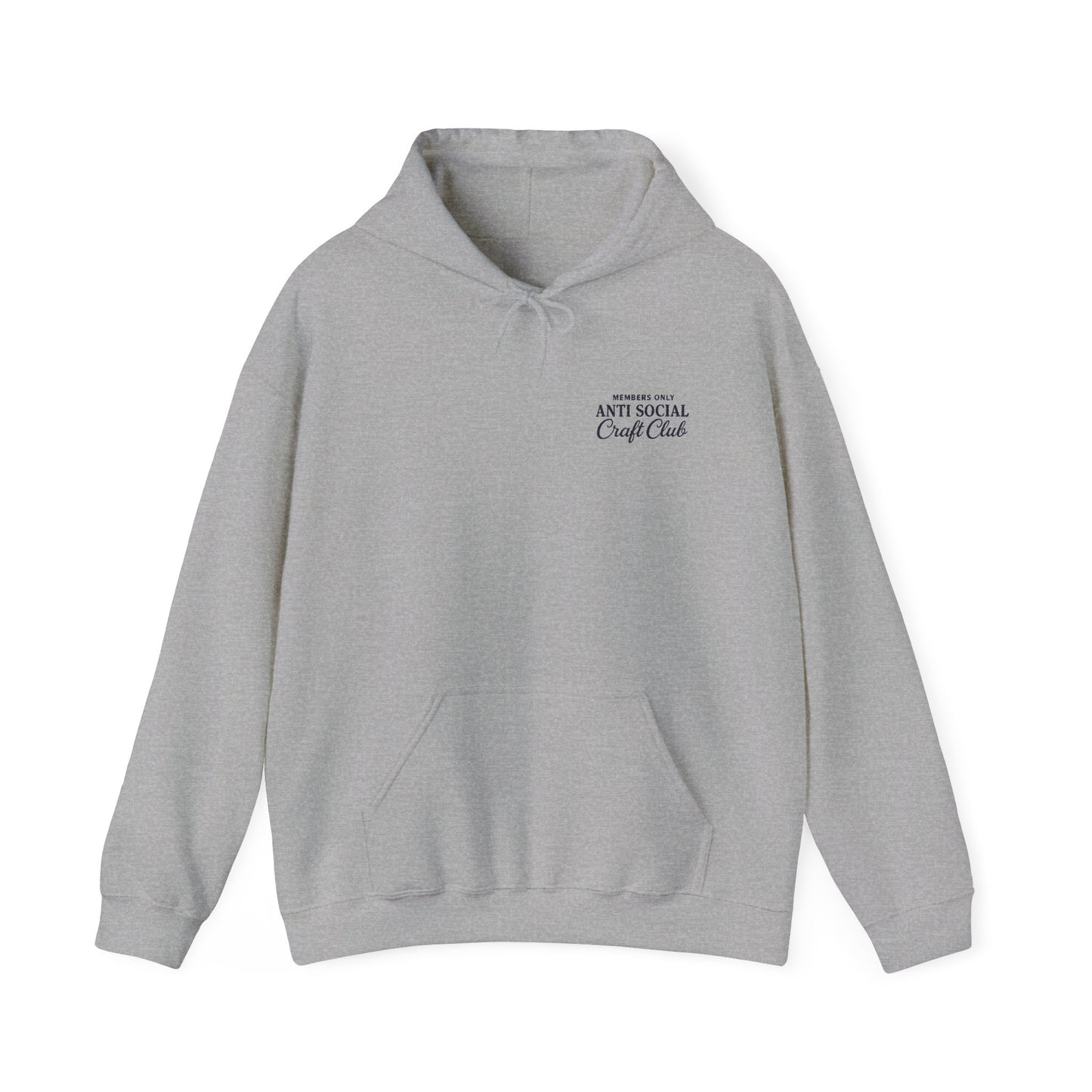 Anti Social Craft Club Embroidered Hoodie