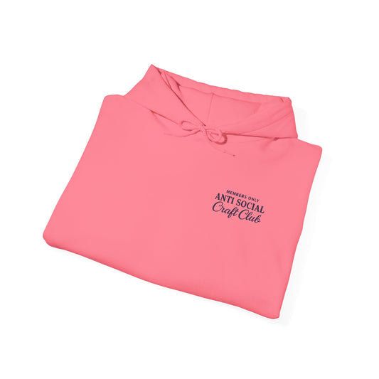 Anti Social Craft Club Embroidered Hoodie
