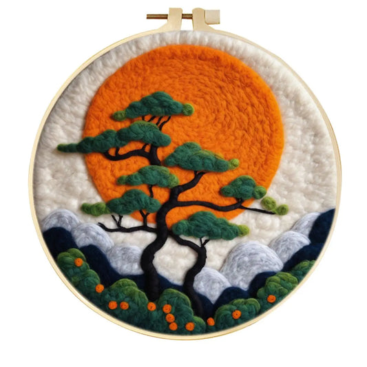 Sunset Bonsai Needle Felting Kit