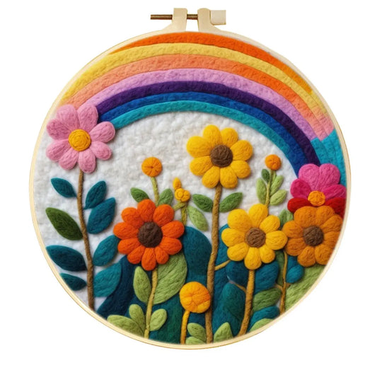 Rainbow Garden Needle Felting Kit