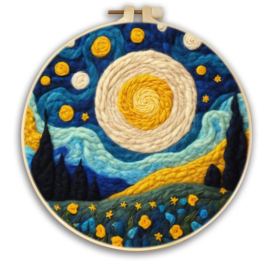 Celestial Bloom – Moon Over the Meadow Needle Felting Kit