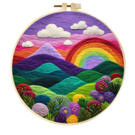 Rainbow Vista Needle Felting Kit