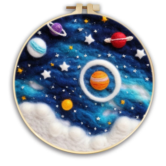 Rings of Wonder – Planet Saturn Galaxy Needle Felting Kit
