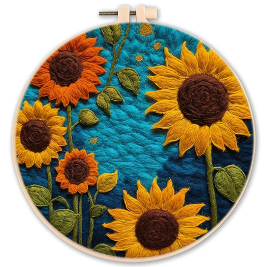 Golden Hour Sunflower Needle Felting Kit - feltwonders