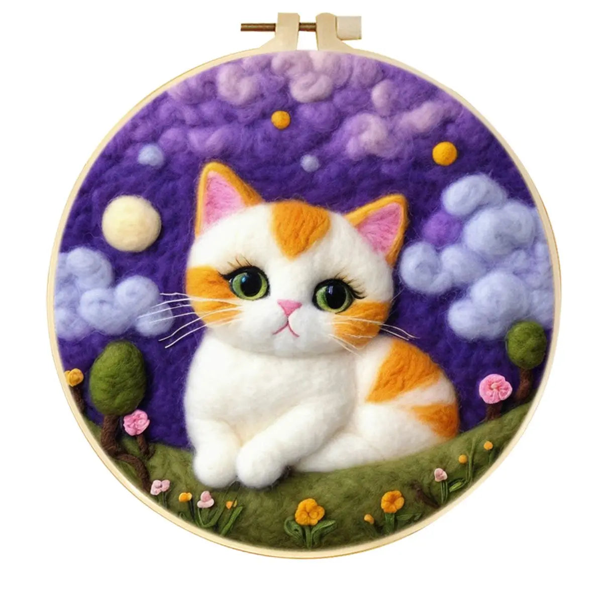 Marmapaws – Sunset Orange Tabby Needle Felting Kit