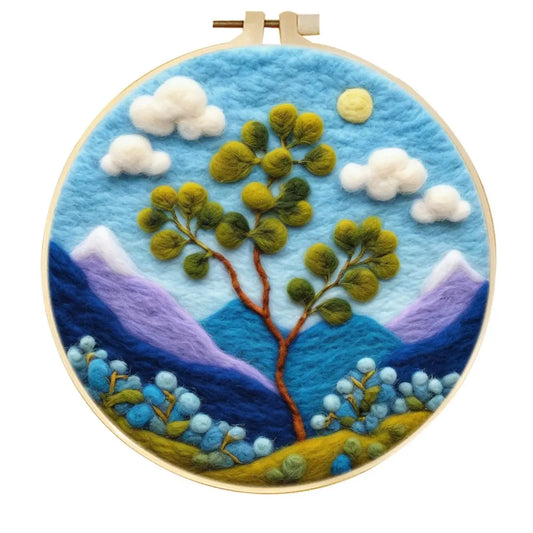 Whispering Hills – Tree & Mountain Needle Felting Kit