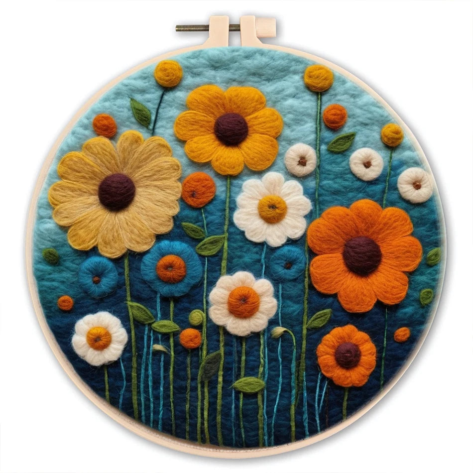 Golden Meadow Bloom Needle Felting Kit - feltwonders