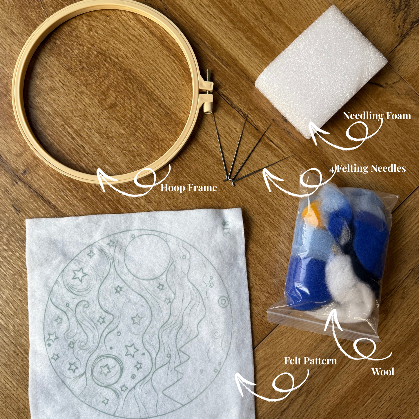 Rainbow Bloom Felt Kit
